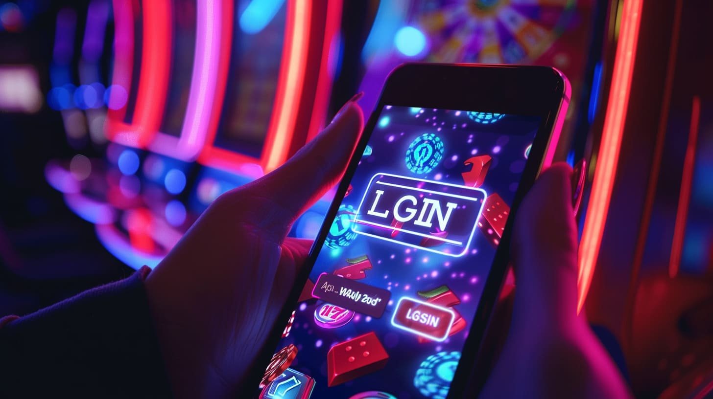 holyslot777 mobile app interface showing Caribbean Stud Poker table with adaptive bitrate controls and text-mode toggle